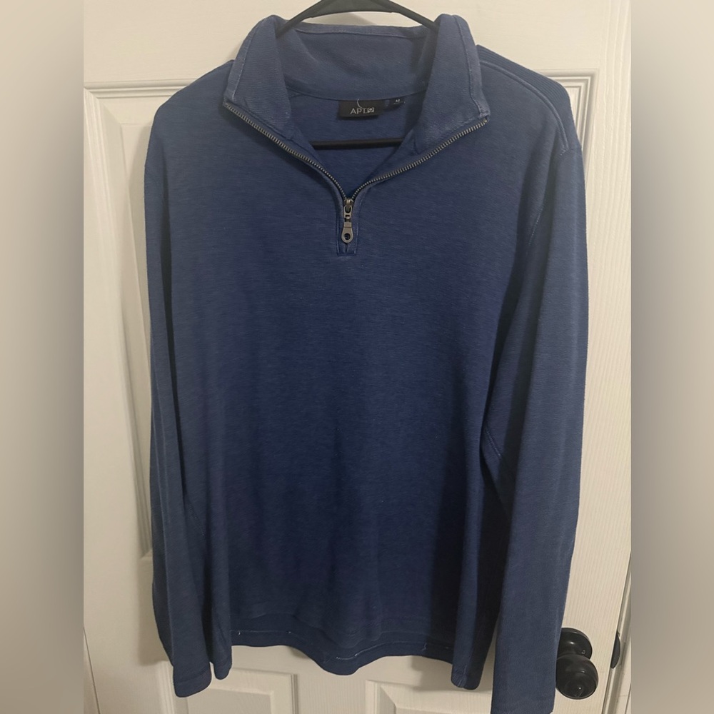 Apt. 9 Blue Zip-Up Sweater